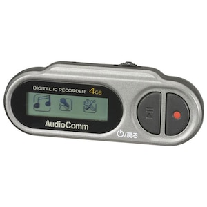 オーム｜4GBメモリ内蔵ICレコーダー｜ICR-U115N(03-1453)