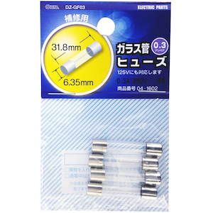 �I�[���b�K���X�ǃq���[�Y 0.3A-250V�@4�{���bDZ-GF03