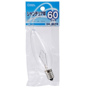 �I�[���b�V�����f���A�� 60W ����E14 �N���A�bLB-C2460-C