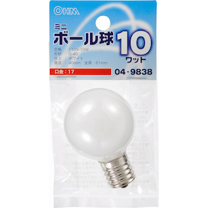 �I�[���b�~�j�d���@10W�@E17 �i�z���C�g�j�bLB-G4710-W