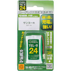 �I�[���b�[�d���j�b�P�����f�d�r 900mAh�bTEL-B24