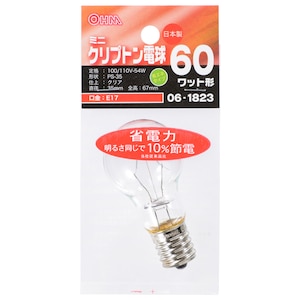�I�[���b�~�j�N���v�g���� 60W�` E17 �N���A�bLB-PS3760KJ-C