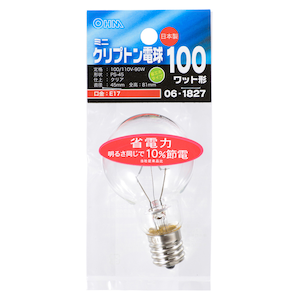�I�[���b�~�j�N���v�g���� 100W�` E17 �N���A�bLB-PS4700KJ-C