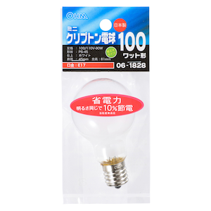 �I�[���b�~�j�N���v�g���� 100W�` E17 �z���C�g�bLB-PS4700KJ-W