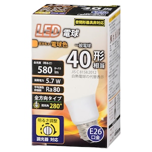 �I�[���bLED�d�� ��ʓd���` 580lm�i�d���F�����j�bLDA6L-G/D G11