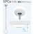 ����Z���b�����p�z�X�N���[�� �X�|�b�g�^ SPC�^�iSS�T�C�Y �z���C�g�j�S��220mm 1�{�bSPCSS-W