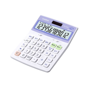 カシオ｜卓上電卓 12桁｜DW-122CL-N
