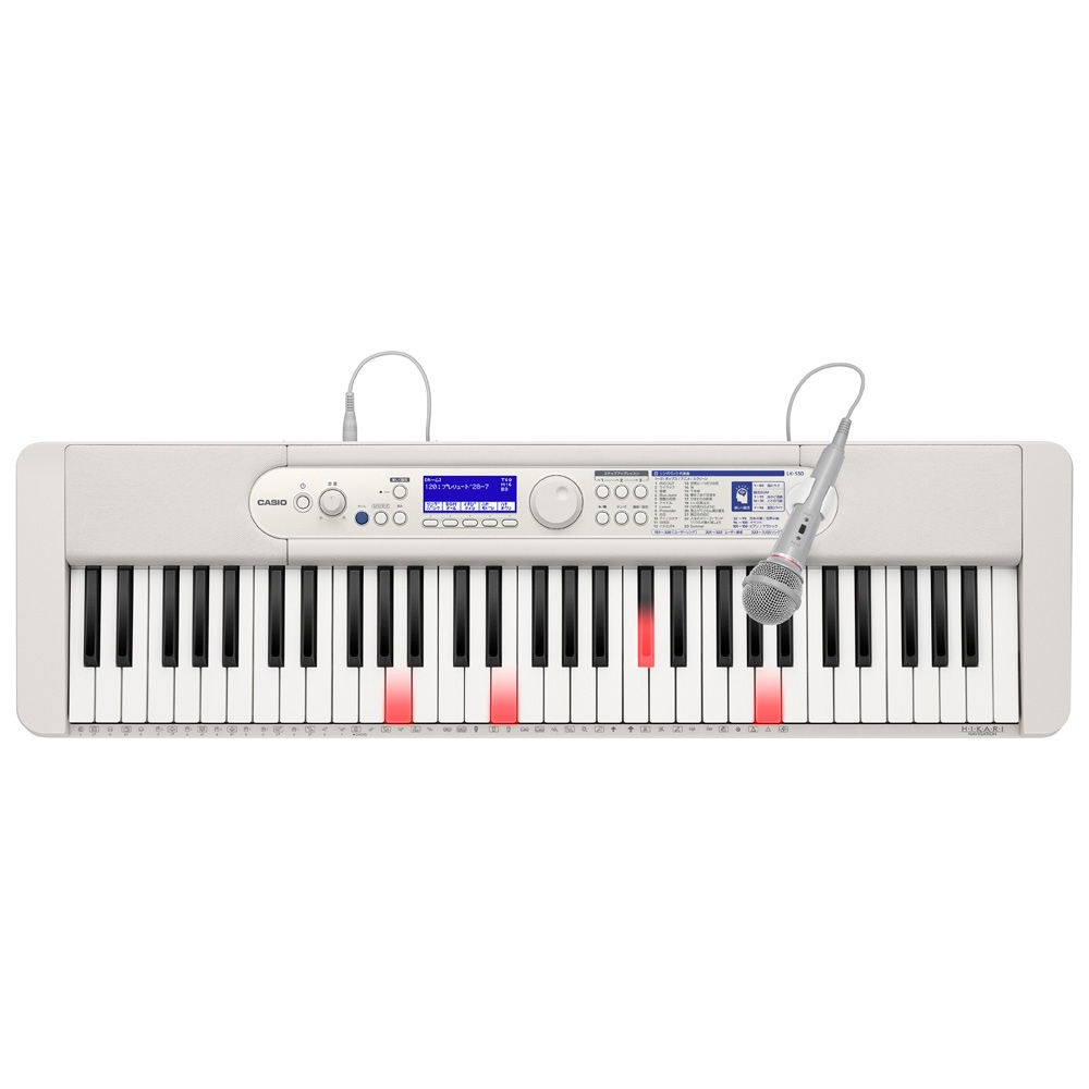 61鍵キーボード（ホワイト） | カシオ | LK-550WE | Joshin web