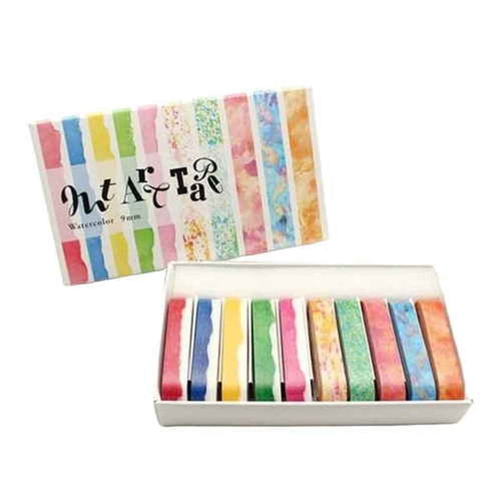 マスキングテープ マステ mt art tape 水彩絵の具 9mm幅セット | カモ
