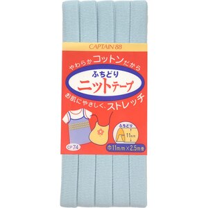 �L���v�e���b�ӂ��ǂ�j�b�g�e�[�v 11mm�Ё~2.5m�� 1�{ 12�bCP74 12