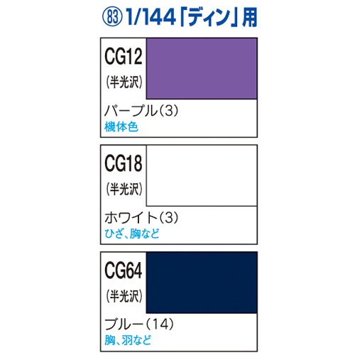 ガンダムカラーセット 1 144 モビルディン用カラーセット Cs7 Joshin Webショップ 通販 Gsiクレオス クレオス Cs7モビルデ