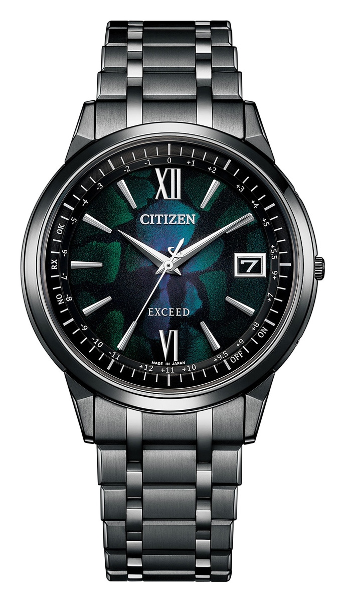 美品【稼働品】CITIZEN シチズンエクシード ブラック シルバー