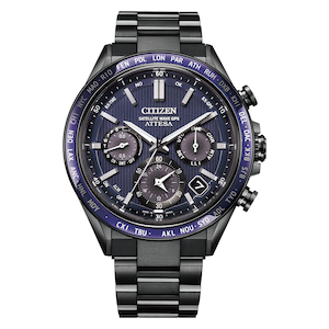 シチズン｜【国内正規品】アテッサ　 ダブルダイレクトフライト　ACT Line　Black Titanium Series｜CC4059-64L