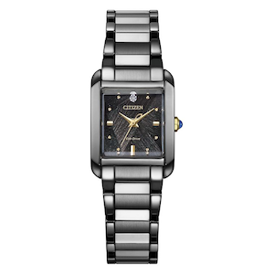 �V�`�Y���b�y�������K�i�z�V�`�Y�� �G���@LIGHT in BLACK Eco-Drive 50th Anniversary Edition�@SQUARE Collection�bEW5636-55E