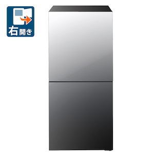 ツインバード｜121L 2ドア冷蔵庫（ファン式）ブラック【右開き】｜HR-GJ12B