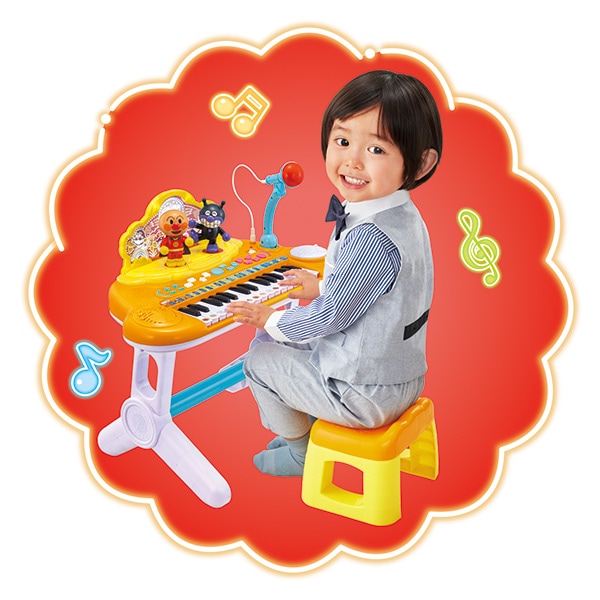 それいけ！アンパンマン キラ☆ピカいっしょにステージミュージックショー電子ピアノ NEWキラ☆ピカ☆いっしょにステージミュージックショー | 玩具