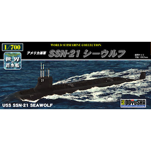 【再生産】1/700 世界の潜水艦 No.3 アメリカ海軍 SSN-21 シーウルフ【WSC-3-1200】【在庫処分】