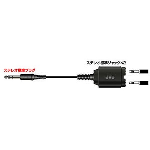 JVC｜ステレオ標準ジャック(×2)⇔ステレオ標準プラグ1.0m｜TWC-10A