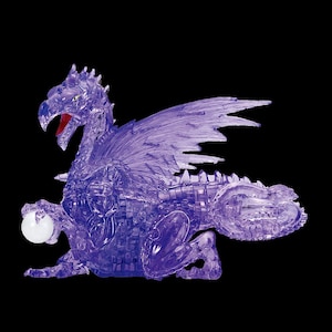 クリスタルパズル パープルドラゴン 56ピース【50250】【在庫処分】