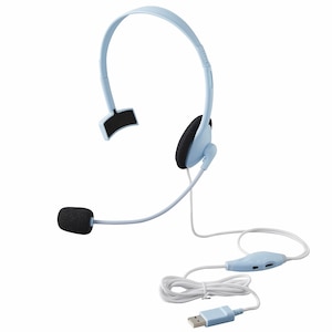 �v���X�b�Ѓ~�~���K �w�b�h�Z�b�g USB�ڑ��i�u���[�j�bTW-HS002(428812)