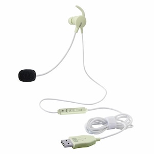 �v���X�b�P�C�^�C���� ���^�w�b�h�Z�b�g�i�Ў��j USB�ڑ��i�O���[���j�bTW-HS003(428823)