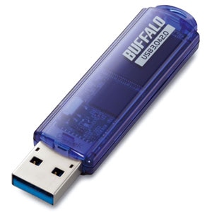�o�b�t�@���[�bBUFFALO�bUSB3.0�Ή� USB�t���b�V�������� 64GB�i�u���[�j�bRUF3-C64GA-BL