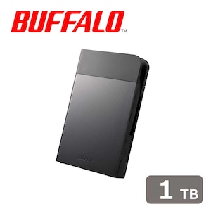 バッファロー｜BUFFALO｜USB3.1(Gen1)3.0対応 MILスペック 耐衝撃ボディー防雨防塵ポータブルHDD 1TB（ブラック）｜HD-PZF1.0U3-BKA