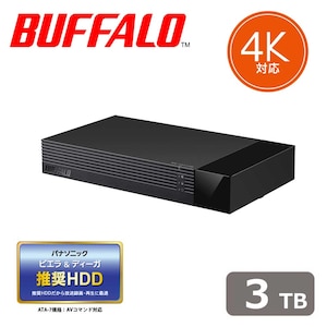 バッファロー｜BUFFALO｜USB3.1(Gen1)/3.0/2.0対応 外付けハードディスク 3TB｜HDV-SAM3.0U3-BKA