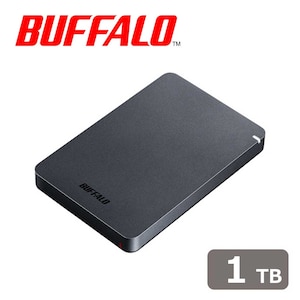 バッファロー｜BUFFALO｜USB3.1（Gen1）/3.0対応 ポータブルハードディスク 1TB（ブラック）｜HD-PGF1.0U3-BKA