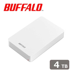 バッファロー｜BUFFALO｜USB3.1（Gen1）/3.0対応 ポータブルハードディスク 4TB（ホワイト）｜HD-PGF4.0U3-GWHA