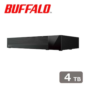 �o�b�t�@���[�bBUFFALO�bUSB3.1(Gen1)/3.0/2.0�Ή� �e���r�^��p�O�t���n�[�h�f�B�X�N 4TB(�u���b�N)�bHDVJ-LDA4U3-BA