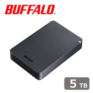 バッファロー｜BUFFALO｜USB 3.1(Gen 1)/3.0/2.0対応 ポータブルハードディスク 5TB（ブラック）｜HD-PGF5.0U3-GBKA