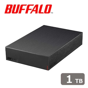 バッファロー｜BUFFALO｜パソコン＆テレビ録画用外付けハードディスク 1TB(ブラック)｜HD-LE1U3-BB