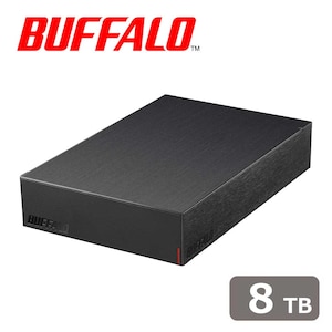 バッファロー｜BUFFALO｜パソコン＆テレビ録画用外付けハードディスク 8TB(ブラック)｜HD-LE8U3-BB