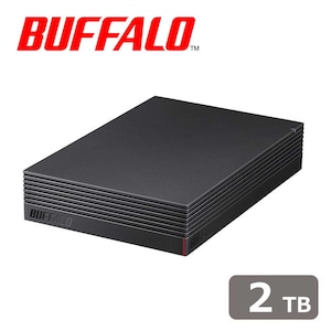 バッファロー｜BUFFALO｜USB 3.2(Gen1)対応 外付けハードディスク 2TB｜HD-EDS2U3-BE