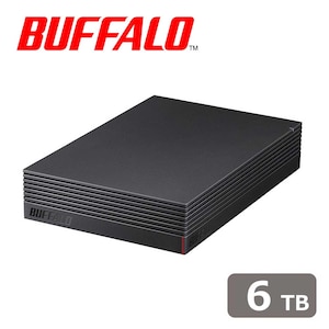 バッファロー｜BUFFALO｜USB 3.2(Gen1)対応 外付けハードディスク 6TB｜HD-EDS6U3-BE