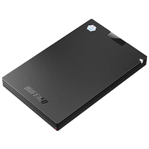 バッファロー｜BUFFALO｜USB 3.2(Gen 1)対応 抗ウイルス・抗菌対応 外付けポータブルSSD 1TB（簡易パッケージ）｜SSD-PGVB1.0U3B/N