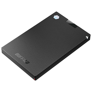 バッファロー｜BUFFALO｜USB 3.2(Gen 1)対応 抗ウイルス・抗菌対応 外付けポータブルSSD 250GB（簡易パッケージ）｜SSD-PGVB250U3B/N