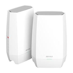 バッファロー｜BUFFALO｜AirStation Wi-Fi 6E対応 無線 トライバンドルーター(2401+573Mbps) 2個セット｜WNR-5400XE6P/2S