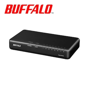 �o�b�t�@���[�bBUFFALO�bGiga�Ή� �X�C�b�`���O�n�u 8�|�[�g �v���X�`�b�N➑�/�d���O�t�����f���i�u���b�N�j�bLSW7-GT-8EPL/BK