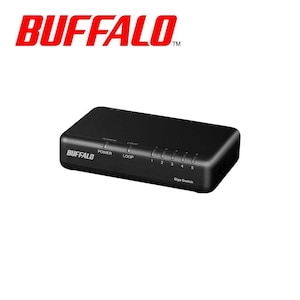 �o�b�t�@���[�bBUFFALO�bGiga�Ή� �X�C�b�`���O�n�u 5�|�[�g �v���X�`�b�N➑�/�d���O�t�����f���i�u���b�N�j�bLSW7-GT-5EPL/BK