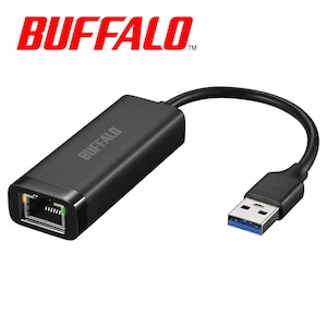 �o�b�t�@���[�bBUFFALO�bGiga�Ή� Type-A USB 3.2 (Gen1)�p LAN�A�_�v�^�[�i�u���b�N�j�bLUA6-U3-AGTE-BK
