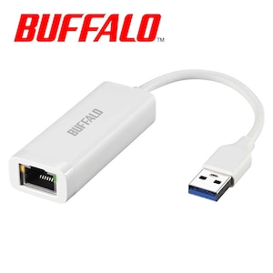�o�b�t�@���[�bBUFFALO�bGiga�Ή� Type-A USB 3.2 (Gen1)�p LAN�A�_�v�^�[�i�z���C�g�j�bLUA6-U3-AGTE-WH