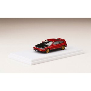 1/64 ホンダ CR-X SiR（EF8）/カスタムバージョン＋カーボンボンネット レッドパール【HJ641005CRR】