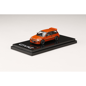 1/64 ホンダ CIVIC Si (AT) 1984 カスタムバージョン (ワンダーシビック）オレンジ【HJ641029CP】