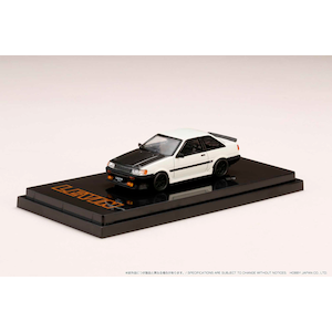 1/64 トヨタ カローラ レビン 2ドア AE86 カーボンボンネット (ホワイト/ブラック)【HJ641035CWK】