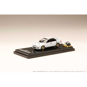 1/64 スバルインプレッサ WRX (GC8) 1992 カスタムバージョン/エンジンディスプレイモデル付（フェザーホワイト）【HJ642013BW】【在庫処分】