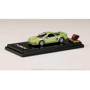 1/64 ホンダ NSX クーペ エンジンディスプレイモデル付（ライムグリーンメタリック）【HJ644006BGR】