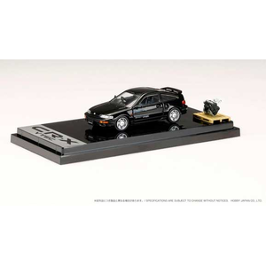 1/64 ホンダ CR-X SiR (EF8) 1989 エンジンディスプレイモデル付（ブラック）【HJ642005BK】
