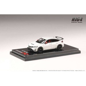 1/64 ホンダ シビック タイプR (FL5) 純正オプションパーツ装着車 (チャンピオンシップホワイト)【HJ642063W】